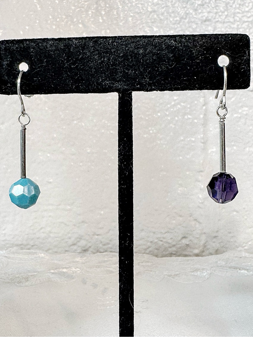 Swarovski Sterling Silver Silver Drop Earrings